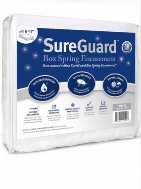 NEW-Twin XL SureGuard Box Spring Encasement